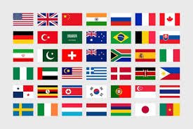 Flags representing global presence
